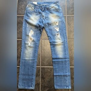 Cool fit M.OFFICER denim jeans sz 40 Brazilian men's slim fit